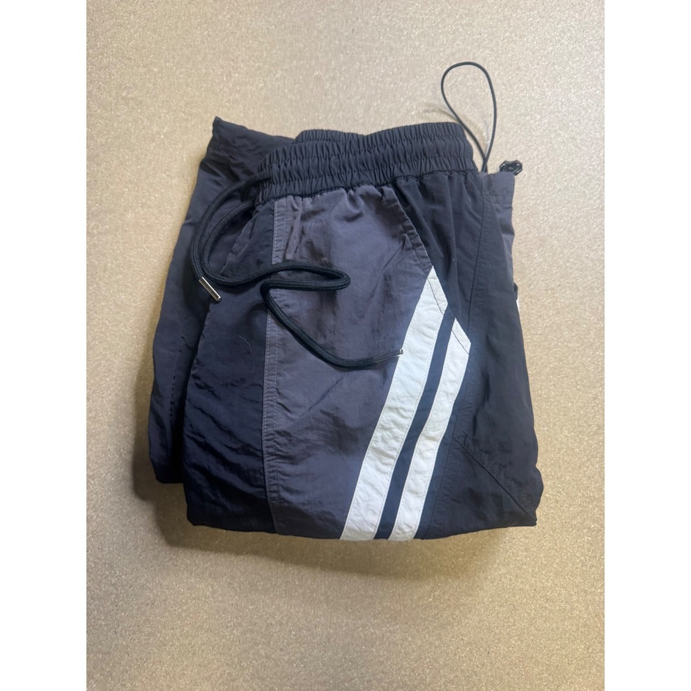 aelfric eden Tri-Color Block Nylon Track Pants Side Stripe Bungee Hem Windbreake